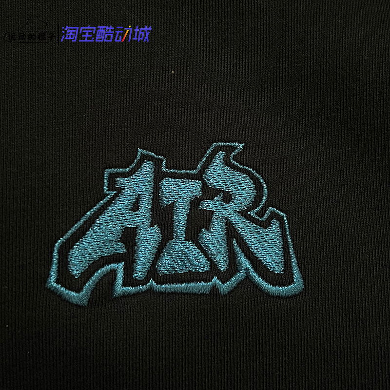 Nike耐克 x Off-White联名ow刺绣运动休闲加绒连帽卫衣DN1760-010 - 图2