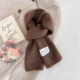 Демисезонный универсальный удерживающий тепло кофейный шарф для влюбленных подходит для мужчин и женщин, в корейском стиле