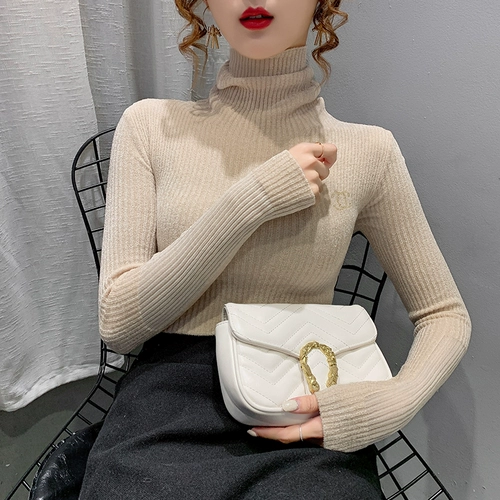 Демисезонный бархатный лебедь, приятный телу трикотажный свитер, облегающий крой, в западном стиле, по фигуре