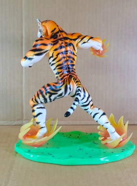卡通摆件3D打印威猛老虎人塑像泰哥TigerMan手办大人小孩生肖人偶