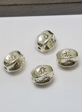 diy星月菩提手串合金复古散珠