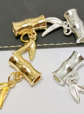 藏银合金竹节散珠 金色手串隔珠服装配饰 DIY手工饰品配件