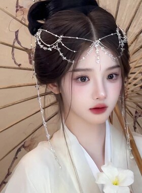 古风汉服超仙多层头链异域风情