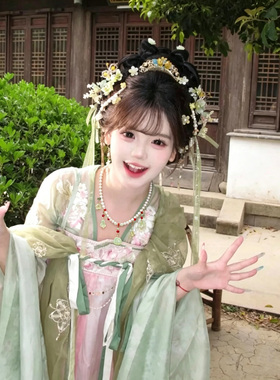中式汉服配饰古风流苏项链