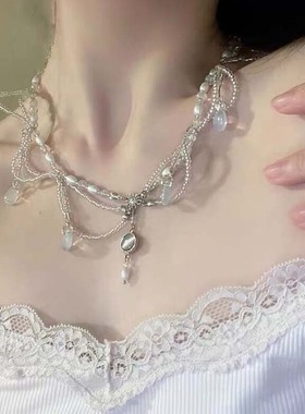 古风超仙异域风情水滴发饰头饰链