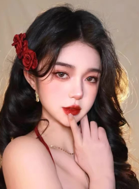 法式复古红玫瑰发夹女