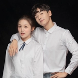 Парная одежда для влюбленных, белая рубашка