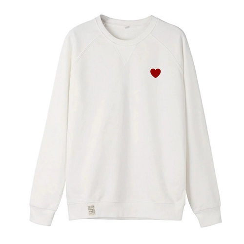 Осенняя демисезонная парная одежда для влюбленных, белая толстовка, рубашка, большой размер