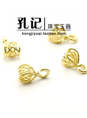 孔记铜镀金DIY饰品挂件吊坠扣