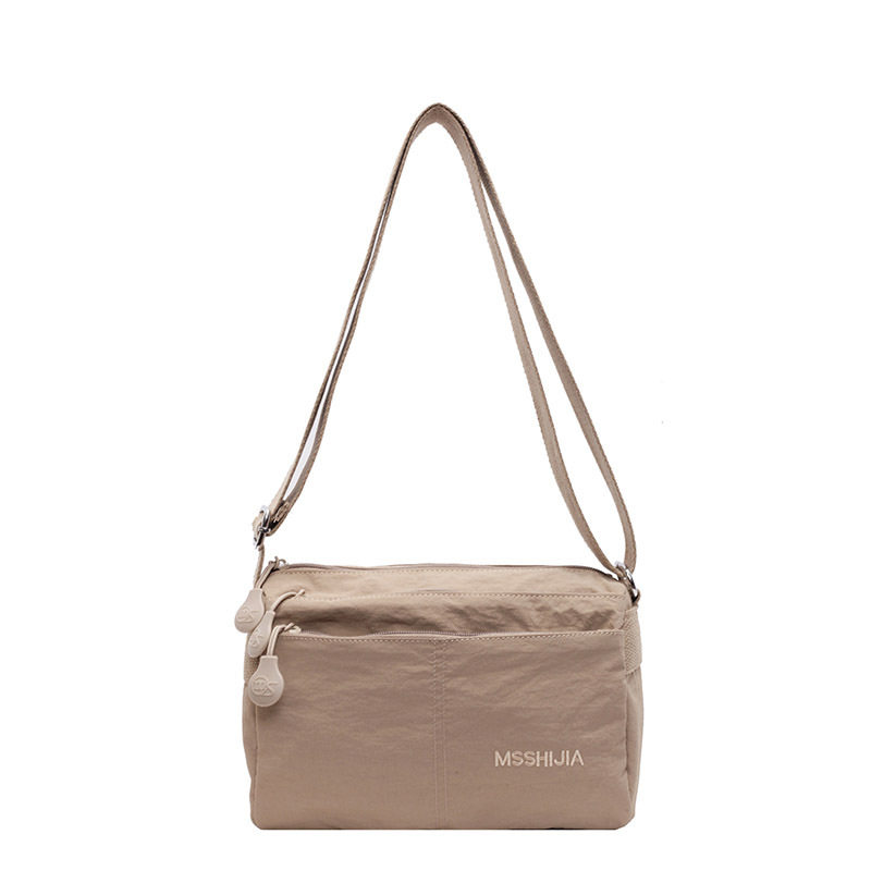 男女同款多层2025新款潮时尚百搭单肩包洋气百搭轻便斜挎布包,淘宝优惠券,粉丝福利购,淘宝优惠卷