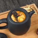 Большой -капотезацию ресторана отель чайный дом кунг -фу пурпурный песчаный горшок с пурпурным песчаным чайником керамический тушен