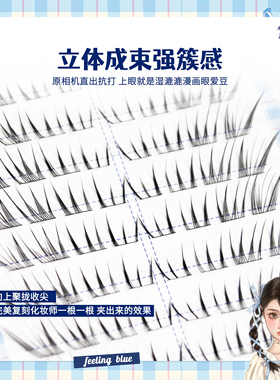 麦丢丢樱花妹免胶分段仿真假睫毛