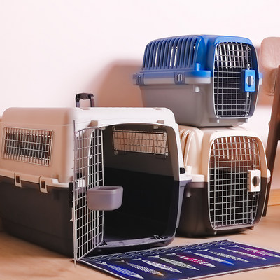 宠物航空箱狗中大号大型犬旅行箱猫咪泰迪金毛托运空运箱便携车载 虎窝淘