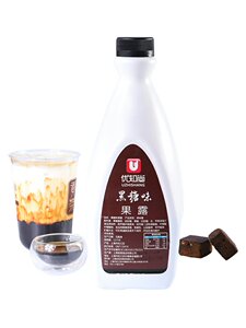 优知尚黑糖糖浆1.5kg浓缩焦糖浆风味饮料奶茶专用原材料挂壁果露