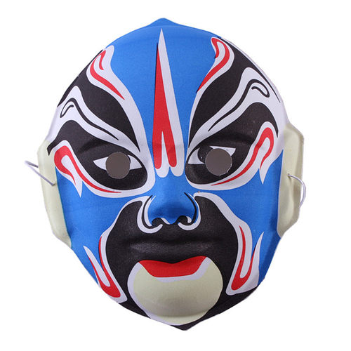 万圣节舞会手绘中式京剧面具变脸京剧脸谱面具装饰 - 图1