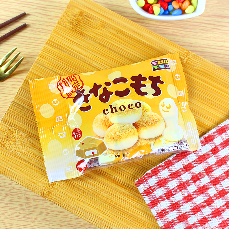 6包包邮日本进口零食 松尾黄豆粉糯米糍夹心年糕代可可脂巧克力 - 图0