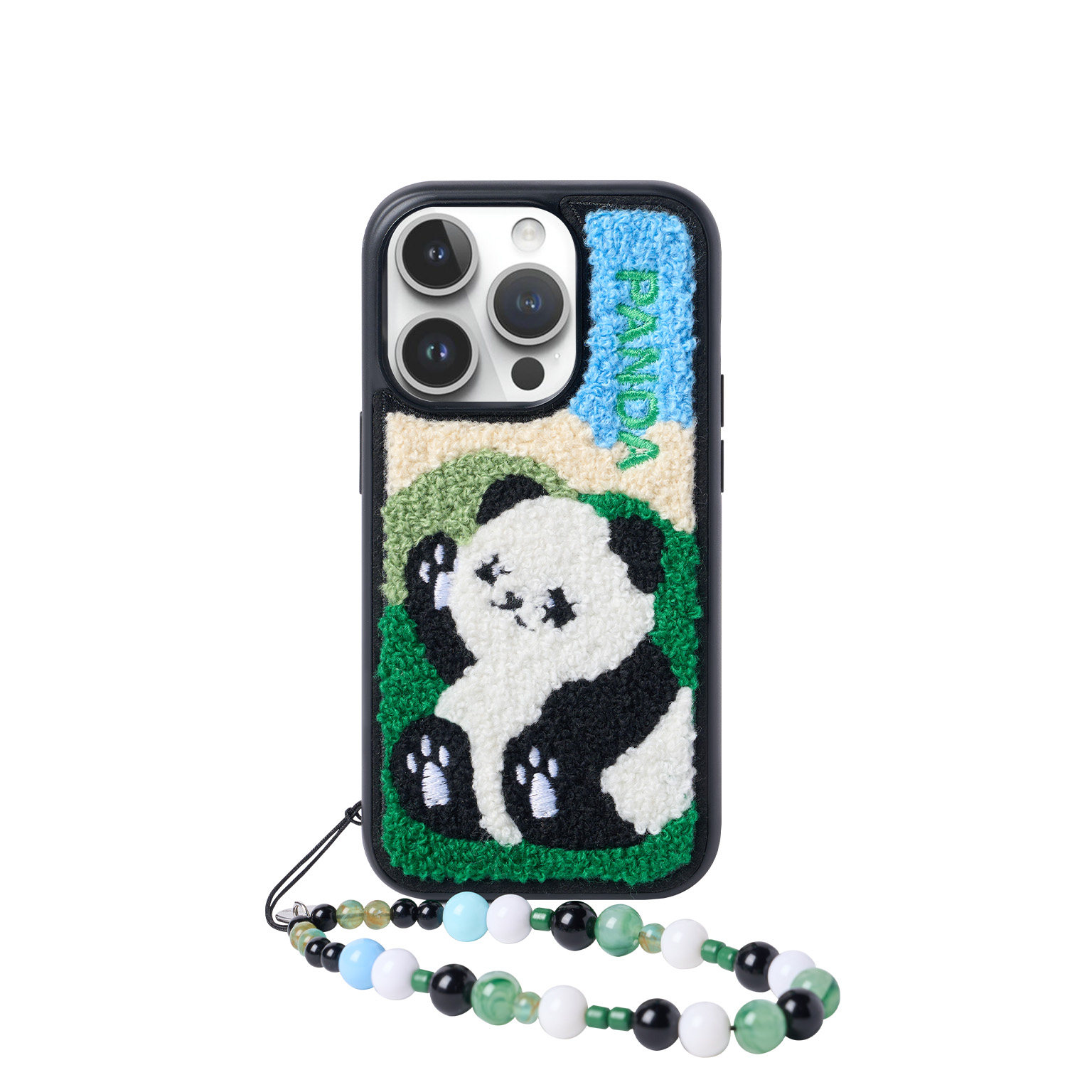 壳空间原创PANDA毛绒适用苹果15iPhone新款13promax手机壳带手链保护套卡通14promax个性12,淘宝优惠券,粉丝福利购,淘宝优惠卷