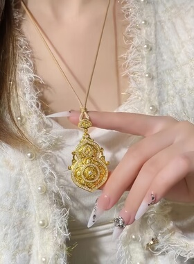金包银生四美葫芦吊坠女福绿挂坠