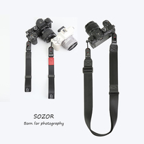 Camera Strap Quick Detached Shoulder Strap Wrists Black Nylon Cuddling Bag Single Eye Fast Fashion Hanging Rope Panasonic GX9 Micro Single Eye Camera Accessories