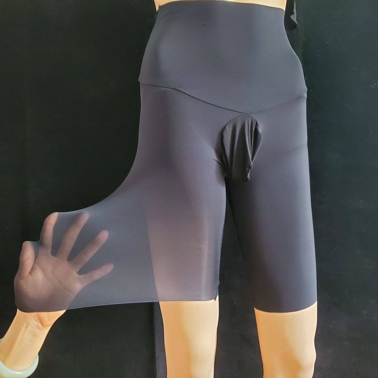 大码枪弹分离防磨腿冰丝内裤男加长运动速干薄款大囊袋平角裤高腰,淘宝优惠券,粉丝福利购,淘宝优惠卷