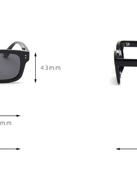 新款夜视黄小方框TR偏光太阳镜男女ins复古风街拍韩版潮灰色墨镜