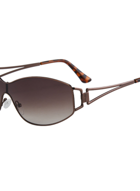 2025新款酷感弧度墨镜女未来感一体式骑行科技欧美银色太阳镜男潮