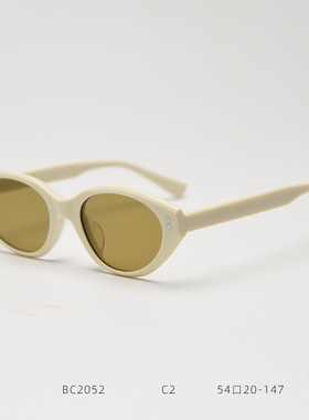 欧美猫形条纹色尼龙镜片太阳眼镜潮男女士网红素颜自拍凹造型墨镜