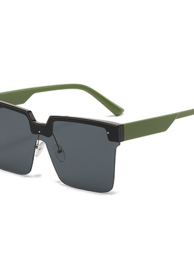 黑色连体偏光太阳镜男女士大框骑行墨镜防紫外线防晒开车专用眼镜