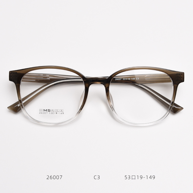 复古方圆大框玳瑁色眼镜男女TR90近视眼镜框潮文艺防蓝光平光镜架 - 图0