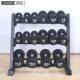 Three-layer adjustable wide and narrow dumbbell rack fitness storage