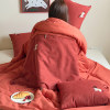 Year of the Horse red dual-purpose pillow that can be carried by hand and folded in the car