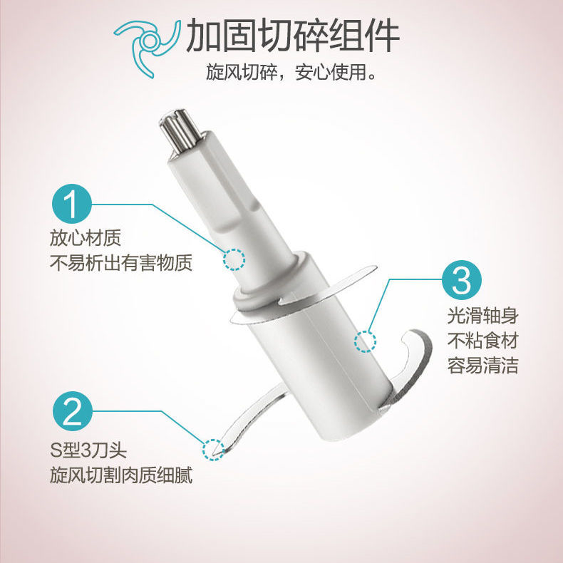 小熊0.6L辅食机B02R1/B02S1/B02U2/B02X5/B02Y5原装刀头刀片配件 - 图1