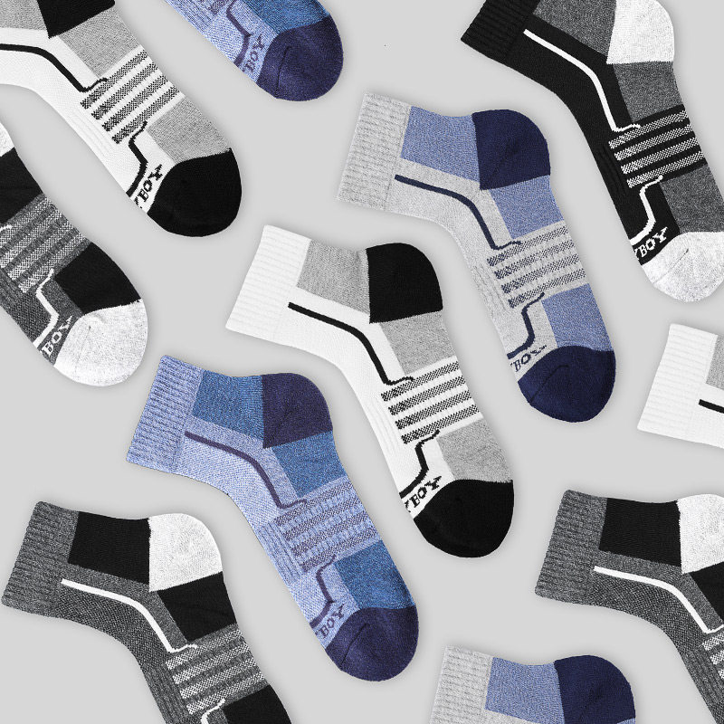 花花公子男士中筒毛圈休闲潮商务袜 playboy内衣短袜/打底袜/丝袜/美腿袜