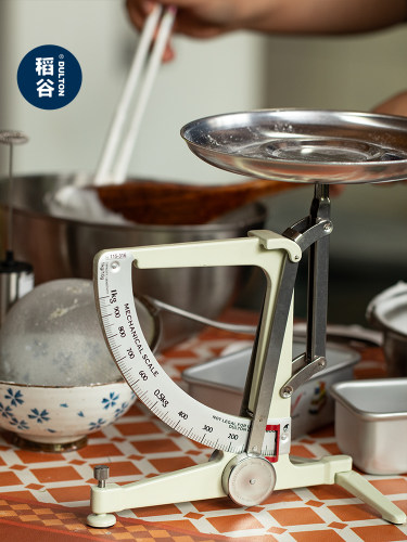 稻谷藏库 DULTON金属平衡秤 象限秤 简约复古设计桌面厨房秤1KG - 图0