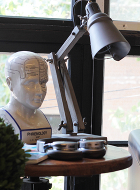 陶瓷半身头像现代头颅图解道具