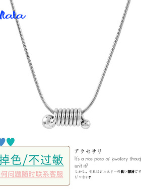 2021年新款潮设计师款高定项链锁骨链嘻哈风个性吊坠网红气质饰品