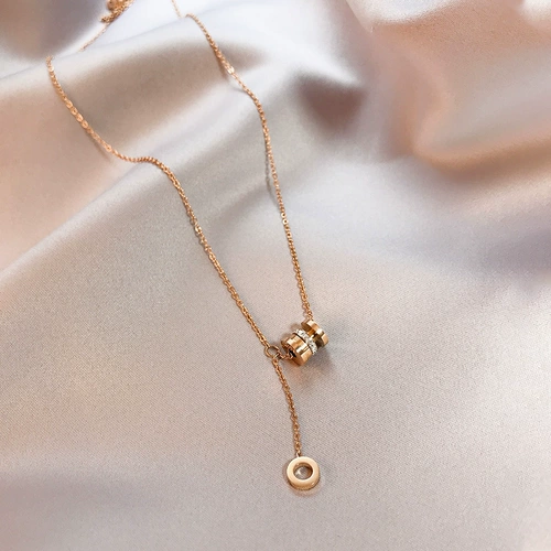 Сексуальная подвеска, приталенное ожерелье, цепочка до ключиц из нержавеющей стали, популярно в интернете, изысканный стиль