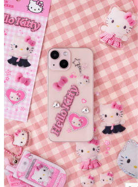 韩国代购正品可爱HELLO KITTY凯蒂猫限定贴纸磁贴笔挂件多款