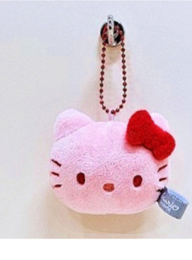 韩国正品三丽鸥sanrio kitty公仔玩具毛绒挂件礼物挂扣头型挂件