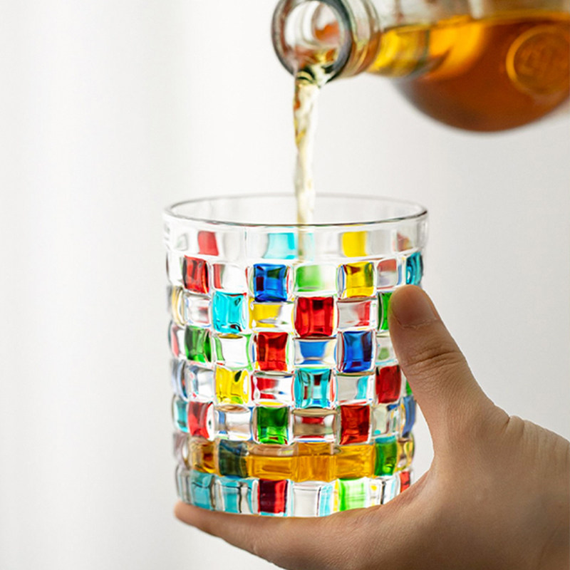 欧式手工彩绘珐琅水晶玻璃威士忌杯家用水杯茶杯烈酒洋酒杯啤酒杯,淘宝优惠券,粉丝福利购,淘宝优惠卷