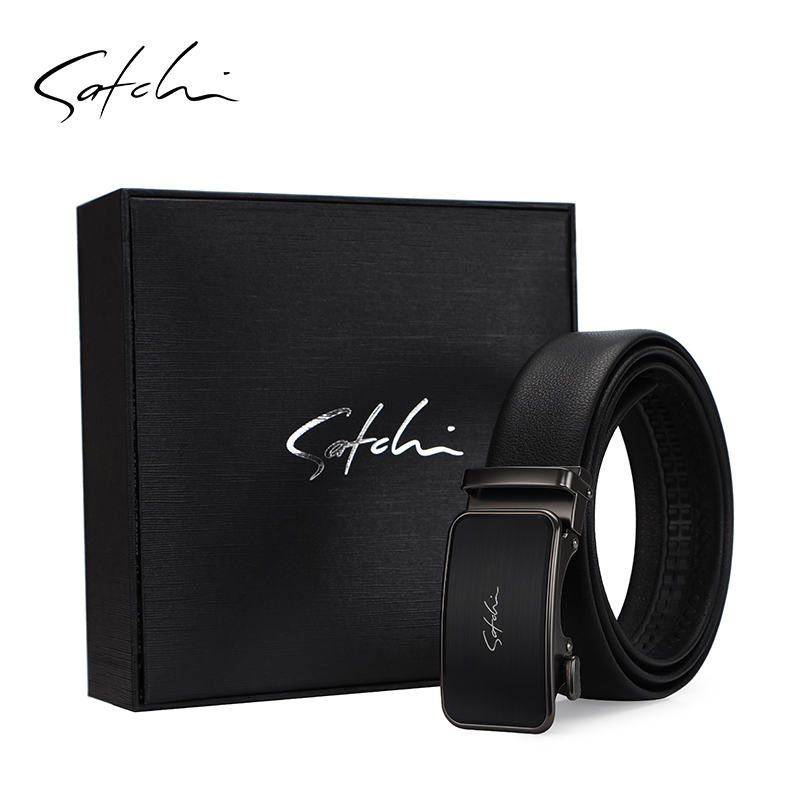 沙驰男真皮商务大气头层牛皮裤带 satchi沙驰腰带/皮带/腰链