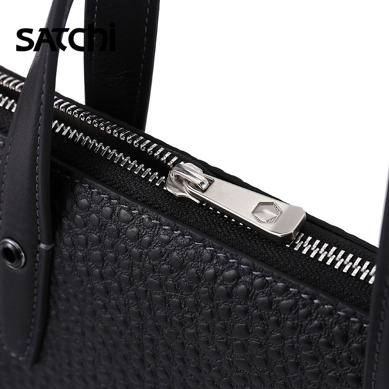 沙驰商务时尚大容量手提包公文包 satchi沙驰男士包袋