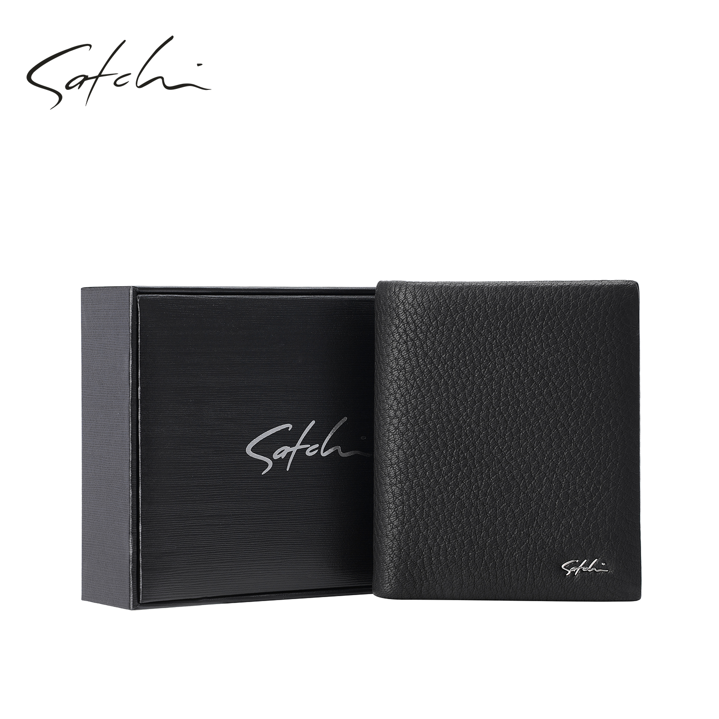 沙驰男士真皮钱包2025新款鹿皮高级感短款卡包皮夹子送男友礼物 - 图1