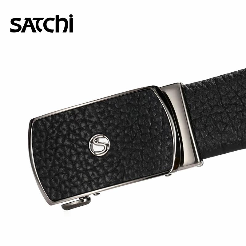 沙驰真皮男商务休闲官方纯牛皮裤带 satchi沙驰腰带/皮带/腰链