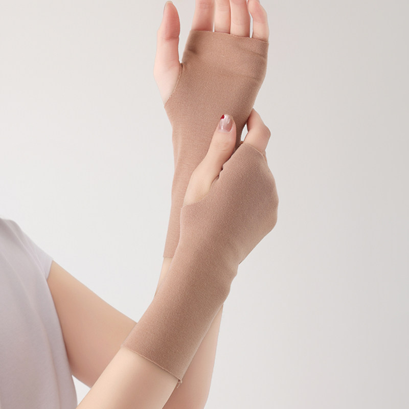 莫代尔护腕女薄款夏季防晒手套男防紫外线半指套袖开车遮疤痕护肘,淘宝优惠券,粉丝福利购,淘宝优惠卷