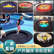 Children Outdoor Ground Buried Trampoline Bounce Round Buried Trampoline Park Net Red Trampoline Customize