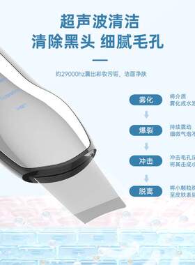 超声波离子清洁黑头神器细腻毛孔