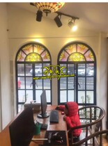 100 Hitch Type New Black Creative Iron Art Open Window Antitheft Window Antique Bronze Color Wall Decoration Fake Windows