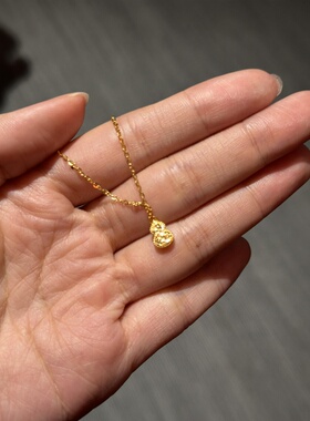 小葫芦项链女钛钢不掉色转运珠锁骨链送女友生日礼物轻奢小众设计