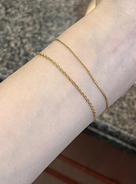 电气白兰一颗透亮钻双层手链